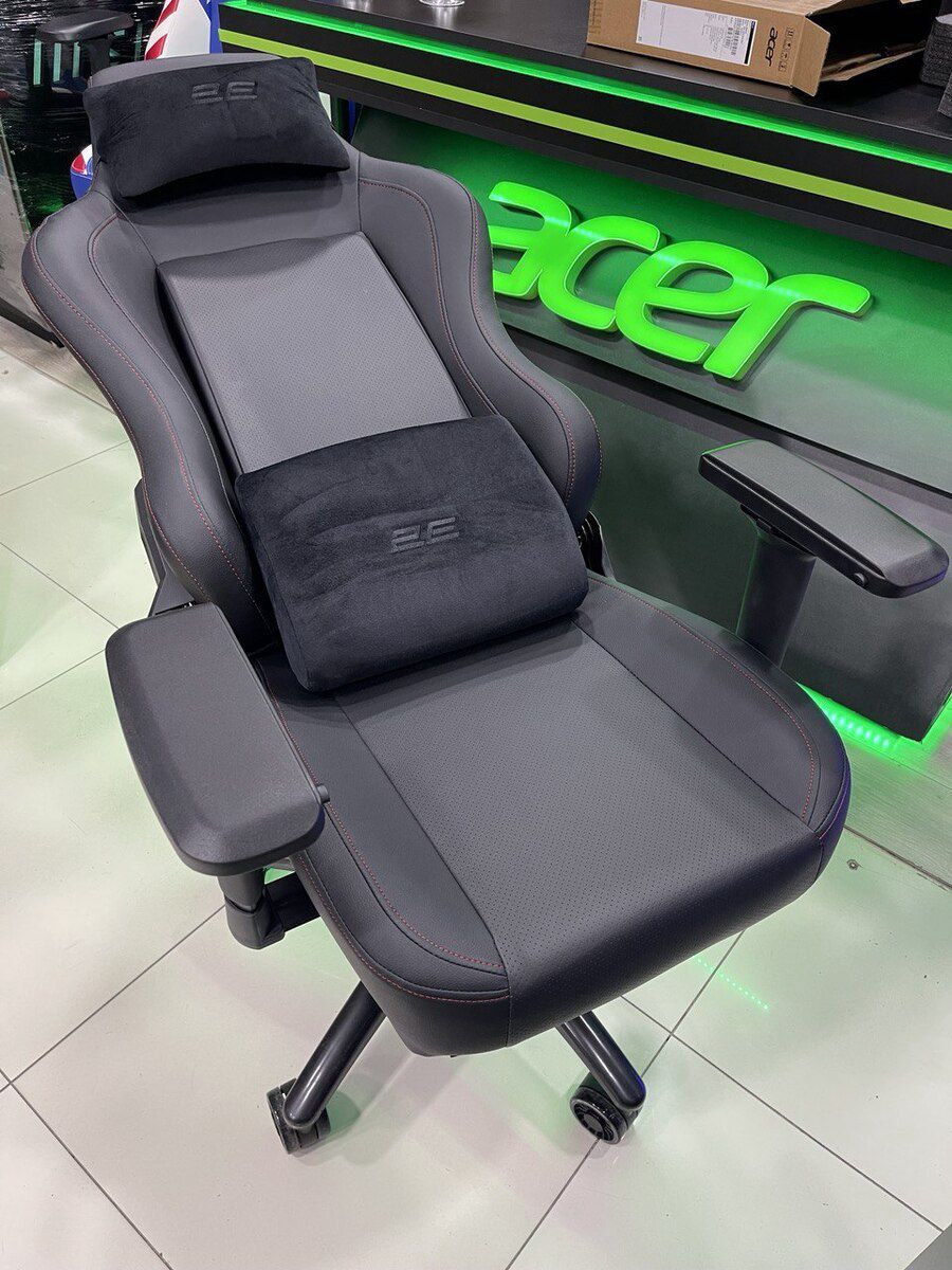 2E Gaming Chair Basan Black/Red Gen II — Mebel, Bakı (5)