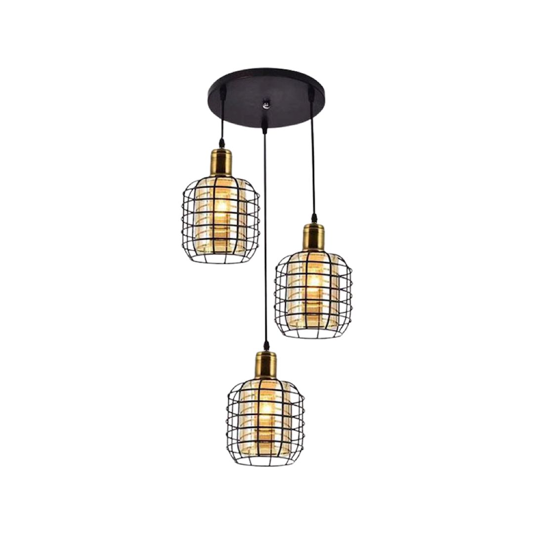 Asma çılçıraq Sparkled TM.31607 E27, qızılı/qara — Mallar, Bakı