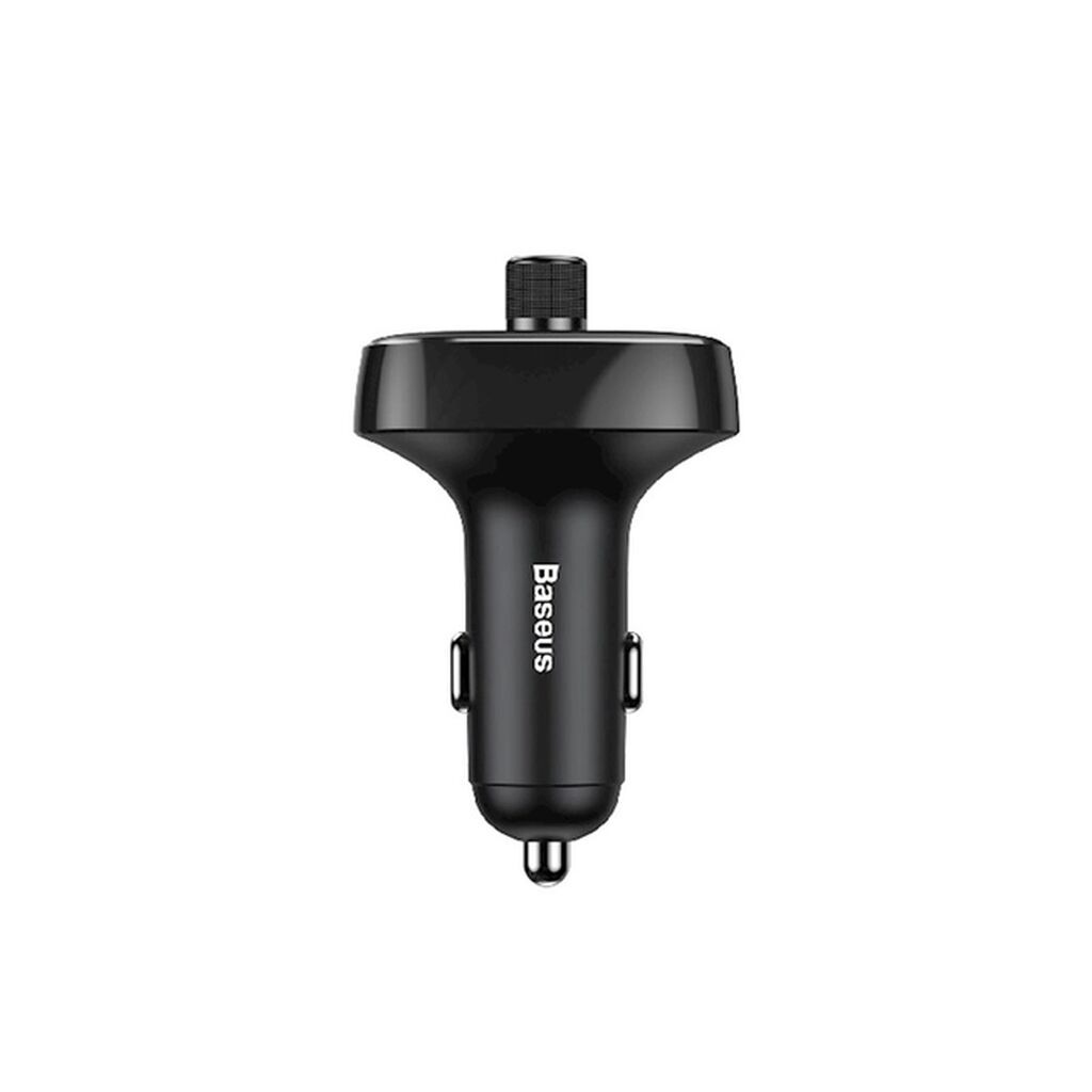 Baseus CCALL-TM01 T-Typed Bluetooth FM Transmitter Dual USB Avtomobil — Şarj cihazları, Bakı (2)