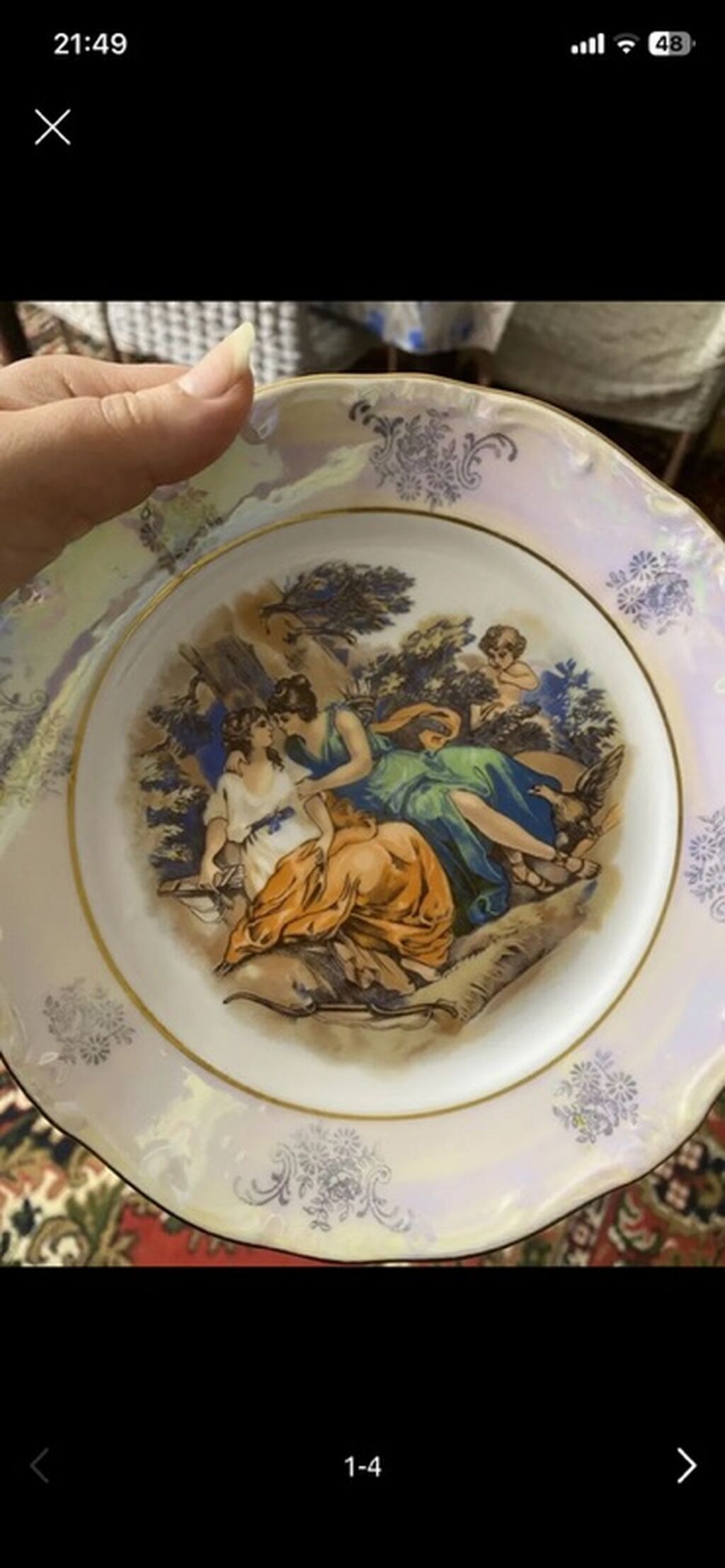 Çay dəsti, rəng - Ağ, Farfor — Süfrə qabı, Digah (3)