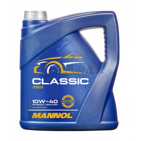 Sintetik mühərrik yağı Mannol 7501 Classic SAE 10W-40 4L — 45.7 ₼ · Bakı · Yağlar və texniki mayelər Sintetik mühərrik yağı Mannol 7501 Classic SAE 10W-40 4L — Bakı