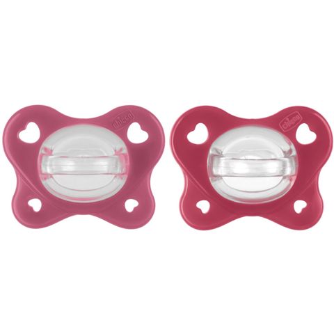 Əmzik dəsti Chicco Physioforma, 16-36 ay, silikon, çəhrayı, 2 əd — Bakı