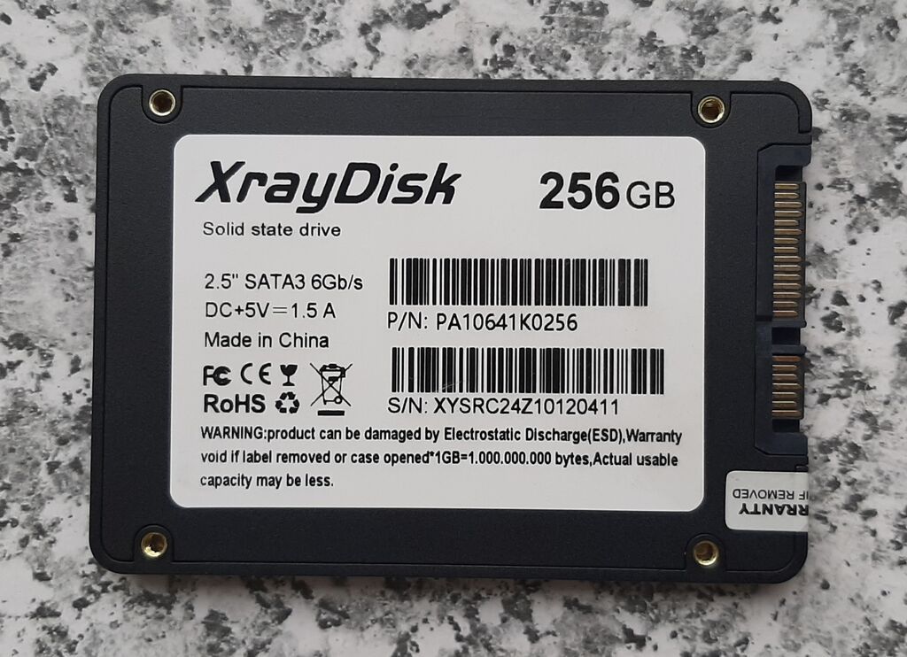 SSD Xray 256GB 100% SSD'ni yoxlayannan sonra format etmişəm — Sabit diskləri, Bakı (2)