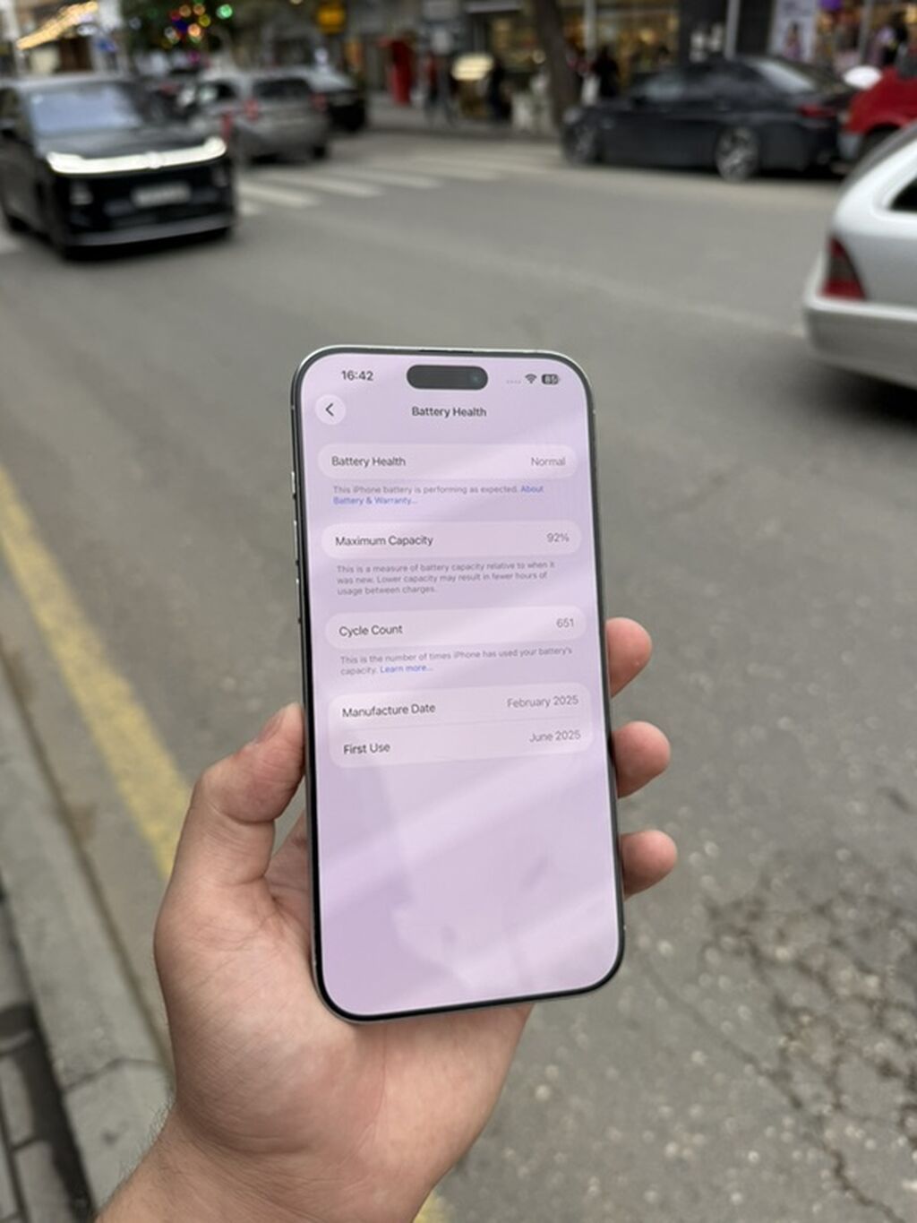 IPhone 16 Pro Max, Ağ, Face ID — Apple iPhone, Bakı (3)