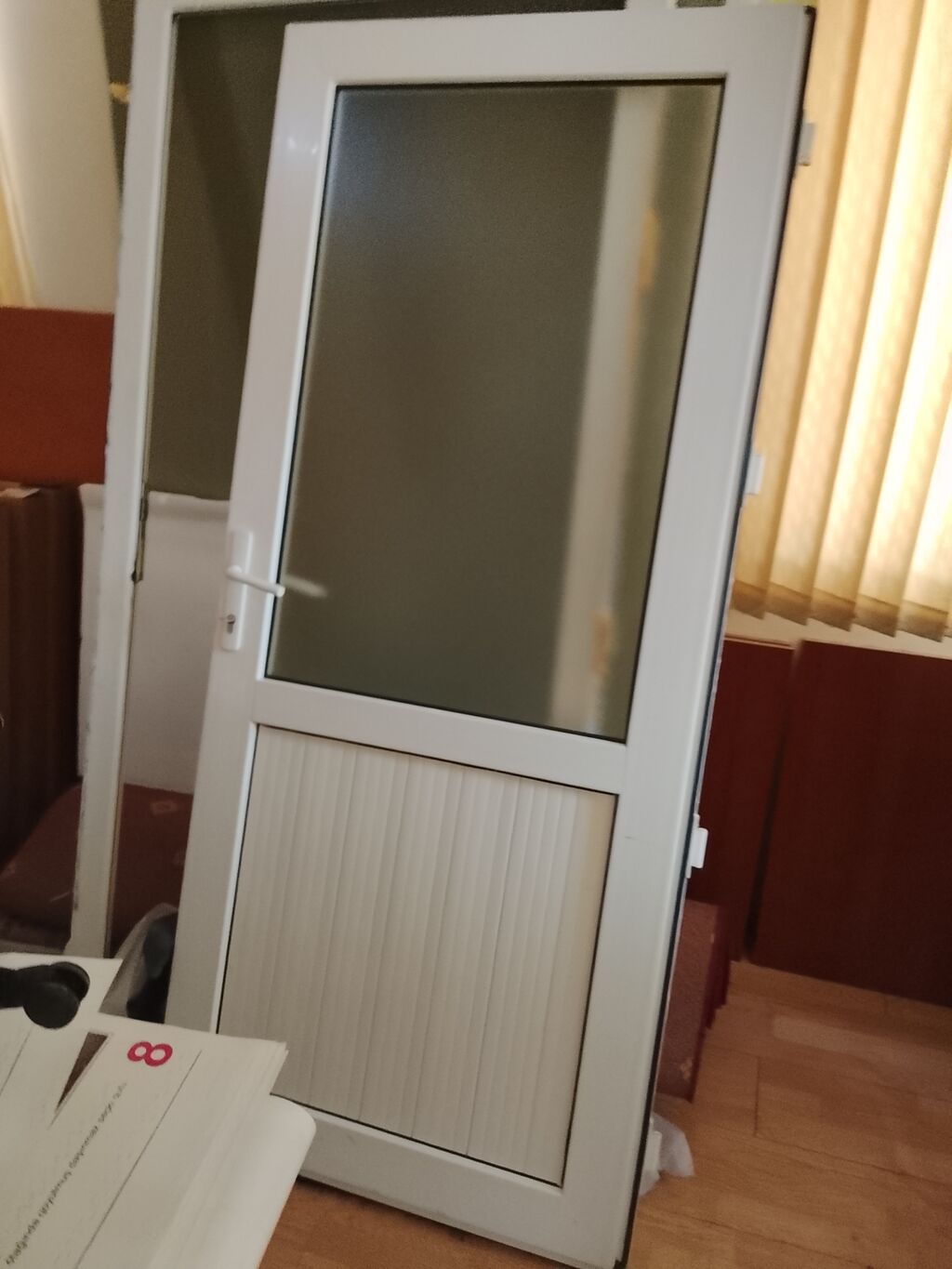 Plastik qapı — Pəncərələr, qapılar, balkonlar, Bakı (2)