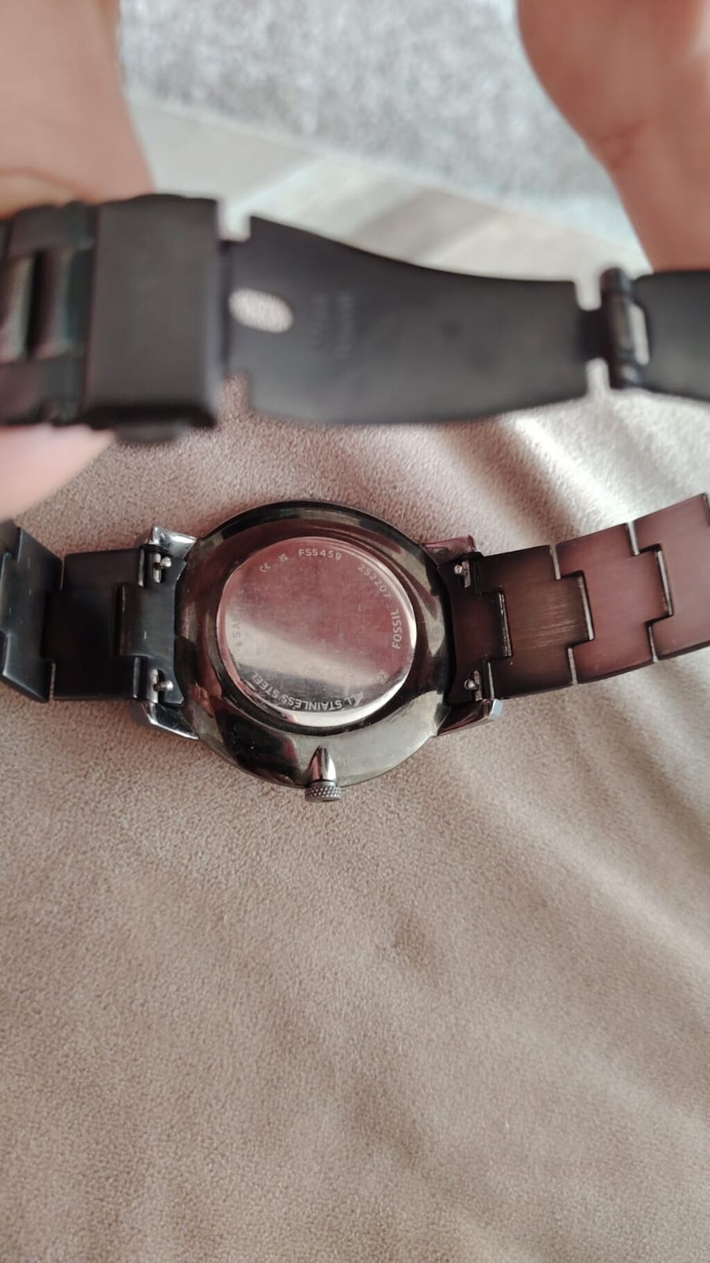 Fossil kişi saatı – model FS5459 - Minimalist dizaynlı, tünd — Qol saatları, Bakı (3)