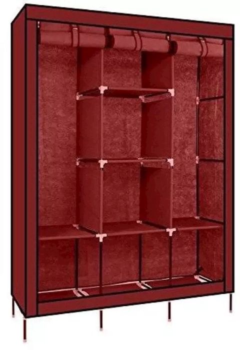 Portativ şkaf 88130A Wine Red, döşəməüstü, 130x45x175 sm, metal/parça, tünd qırmızı — 31.6 ₼ · Bakı · Şkaflar Portativ şkaf 88130A Wine Red, döşəməüstü, 130x45x175 sm, metal/parça, tünd qırmızı — Bakı