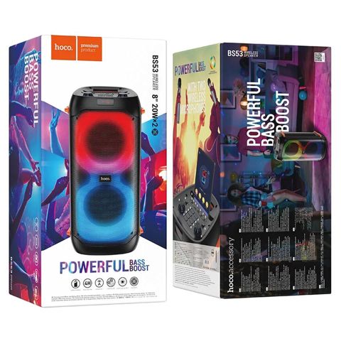 Hoco BS53 Billowing Portativ Karaoke Dinamik 20W RGB və Mikrofon Hoco — Bakı