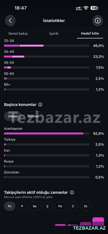 Instagram sehifesi satilir 32b — Mallar, Bakı