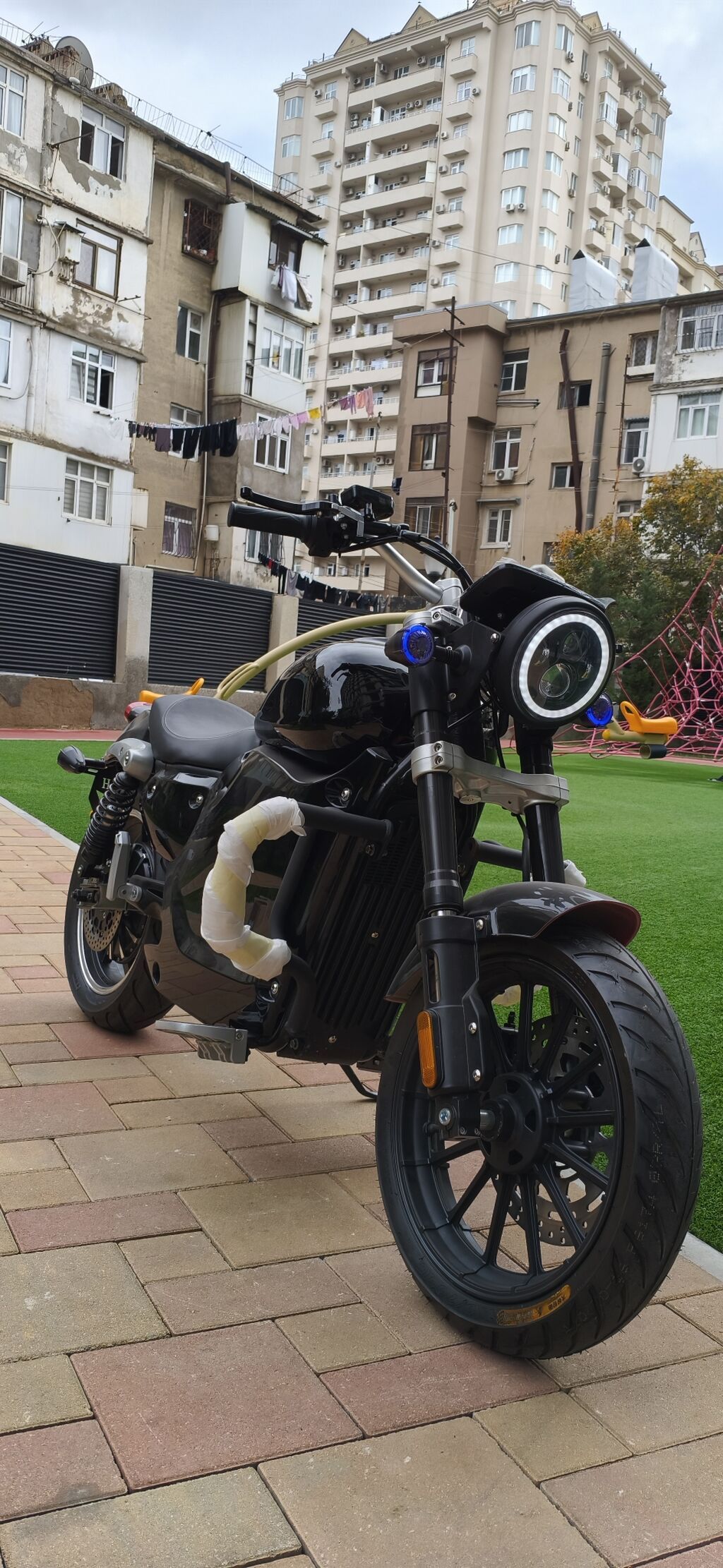 Kredıt VAR Elektrik motosiklet – kruizer/street dizayn - Tam — Motosikletlər, Bakı (3)