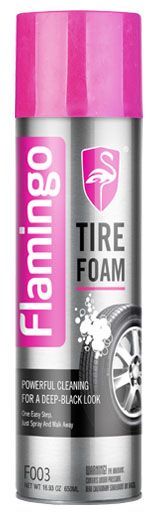 Flamingo Tire Foam Təkər Təmizləyici Və Parladici Köpük 650Ml — Bakı
