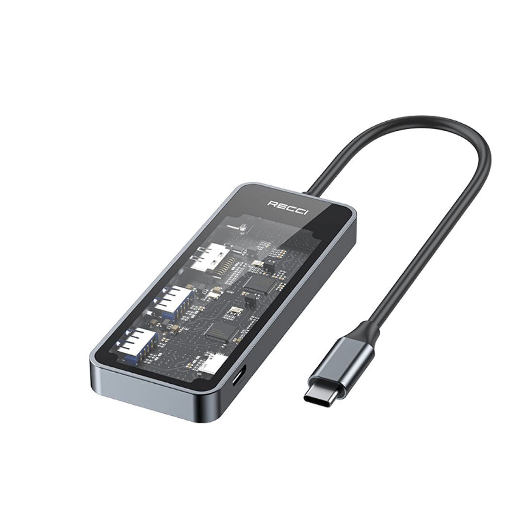 USB Hub Recci RH16 5in1 — Telefonlar və qadjetlər, Bakı