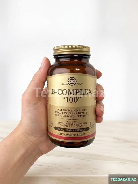 Solgar B-complex "100" Vitamin B (Amerika vitamin) — Bakı