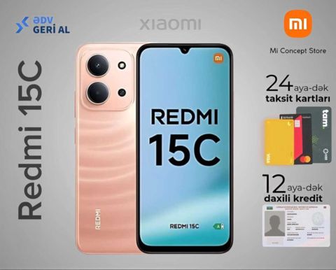 Xiaomi Redmi 15C Twilight Orange 128GB/4GB — Bakı