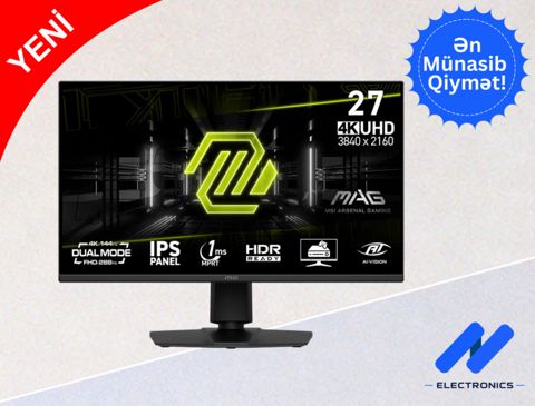 Monitor MSI MAG 275UPD E14 Dual Mode 4K/FHD 144/288Hz (Speakers) — 520 ₼ · Bakı · Kompüterlər və noutbuklar Monitor MSI MAG 275UPD E14 Dual Mode 4K/FHD 144/288Hz (Speakers) — Bakı