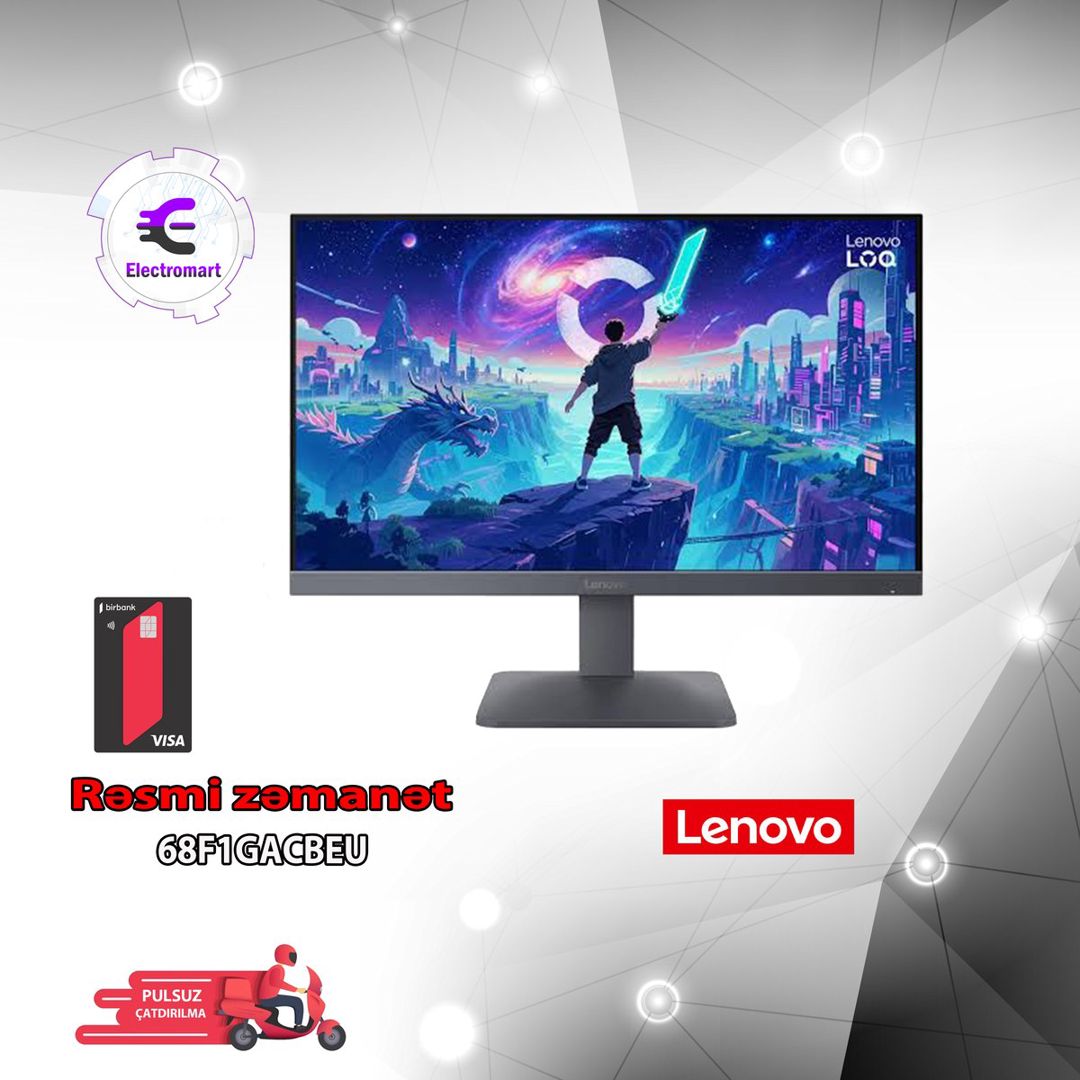 Monitor Lenovo LOQ 24-10 (68F1GACBEU) — Kompüterlər və noutbuklar, Bakı