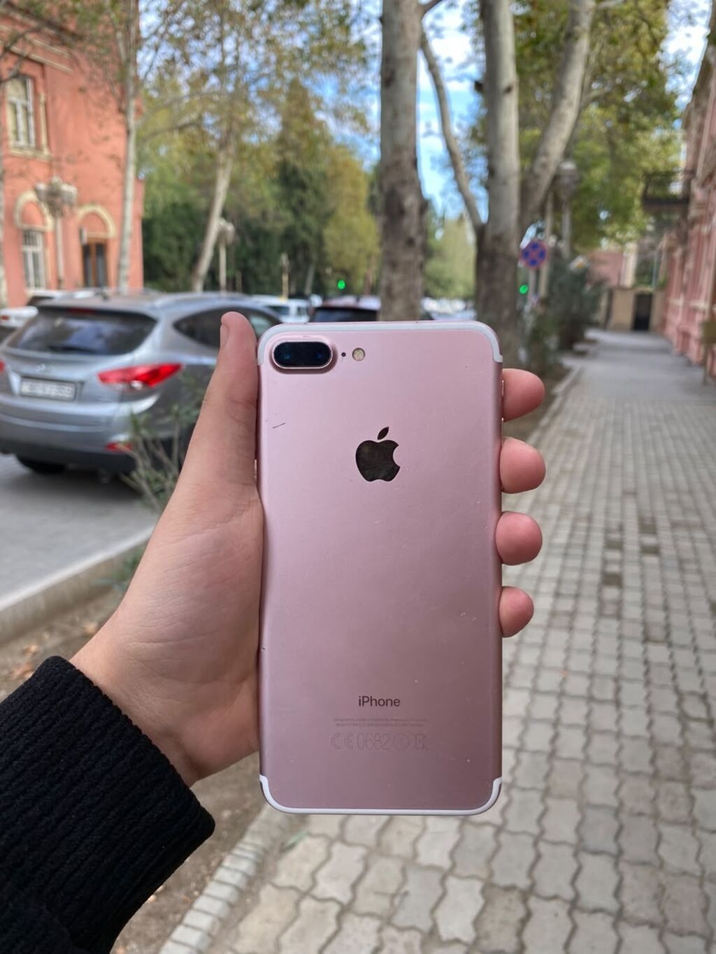 IPhone 7 Plus, Rose Gold, Qırıq — Apple iPhone, Gəncə (2)