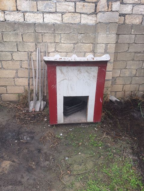 İt evi – açıq havada istifadə üçün - Material: bərk taxta karkas — Masazır