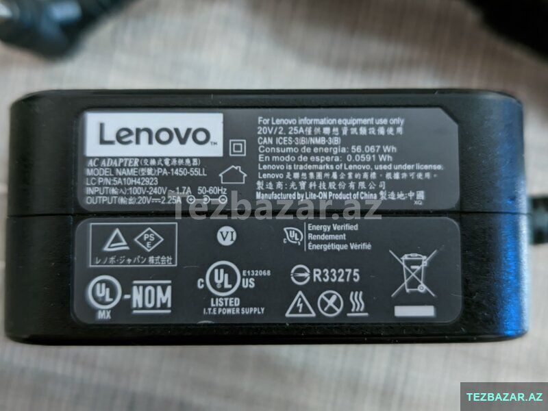 Netbok adapteri Lenovo (orijinal) ehtiyat hissə — Periferik cihazlar, Bakı (7)