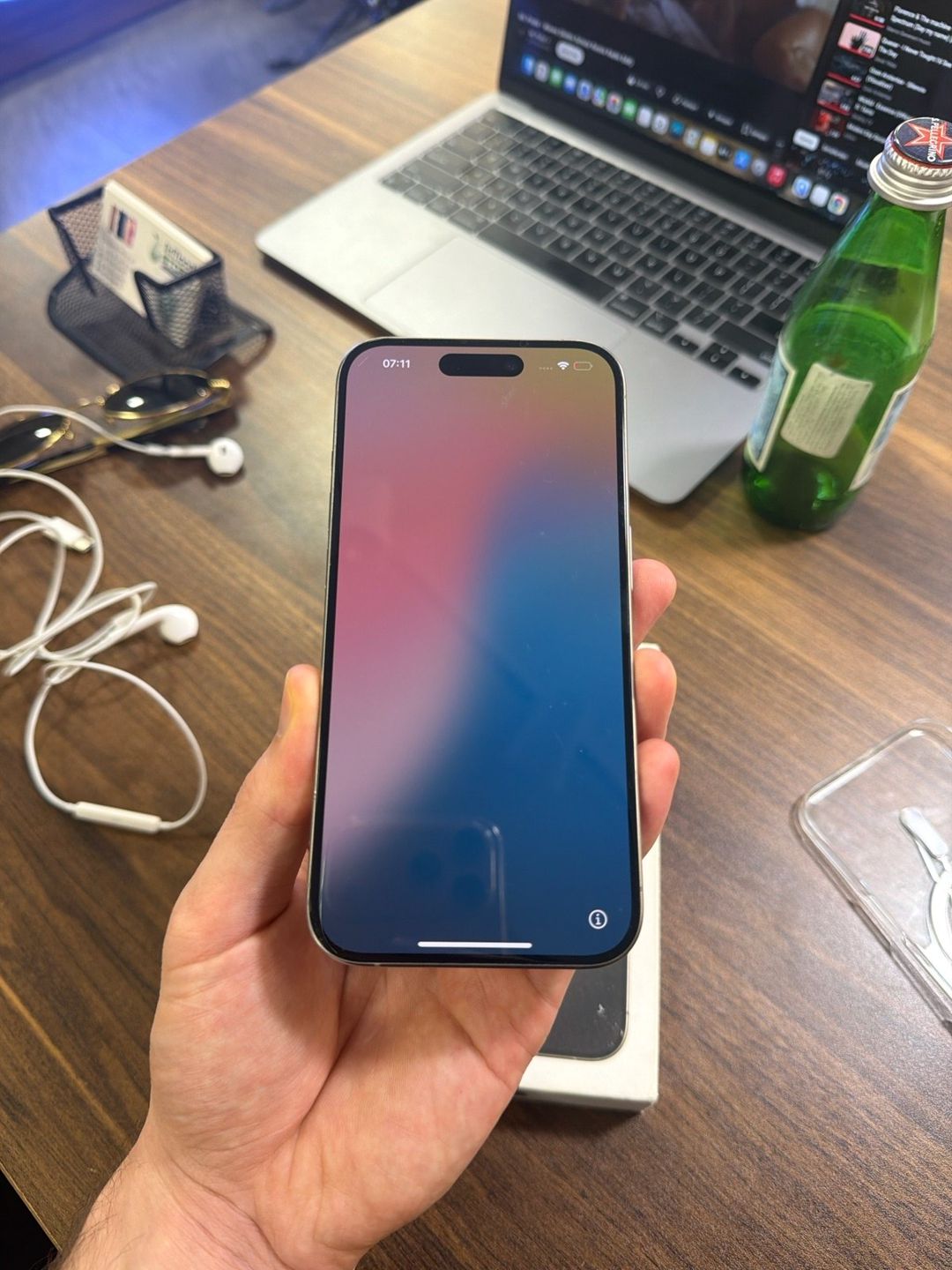 Apple iPhone 15 Pro Natural Titanium 128GB/8GB — Smartfonlar, Bakı (2)