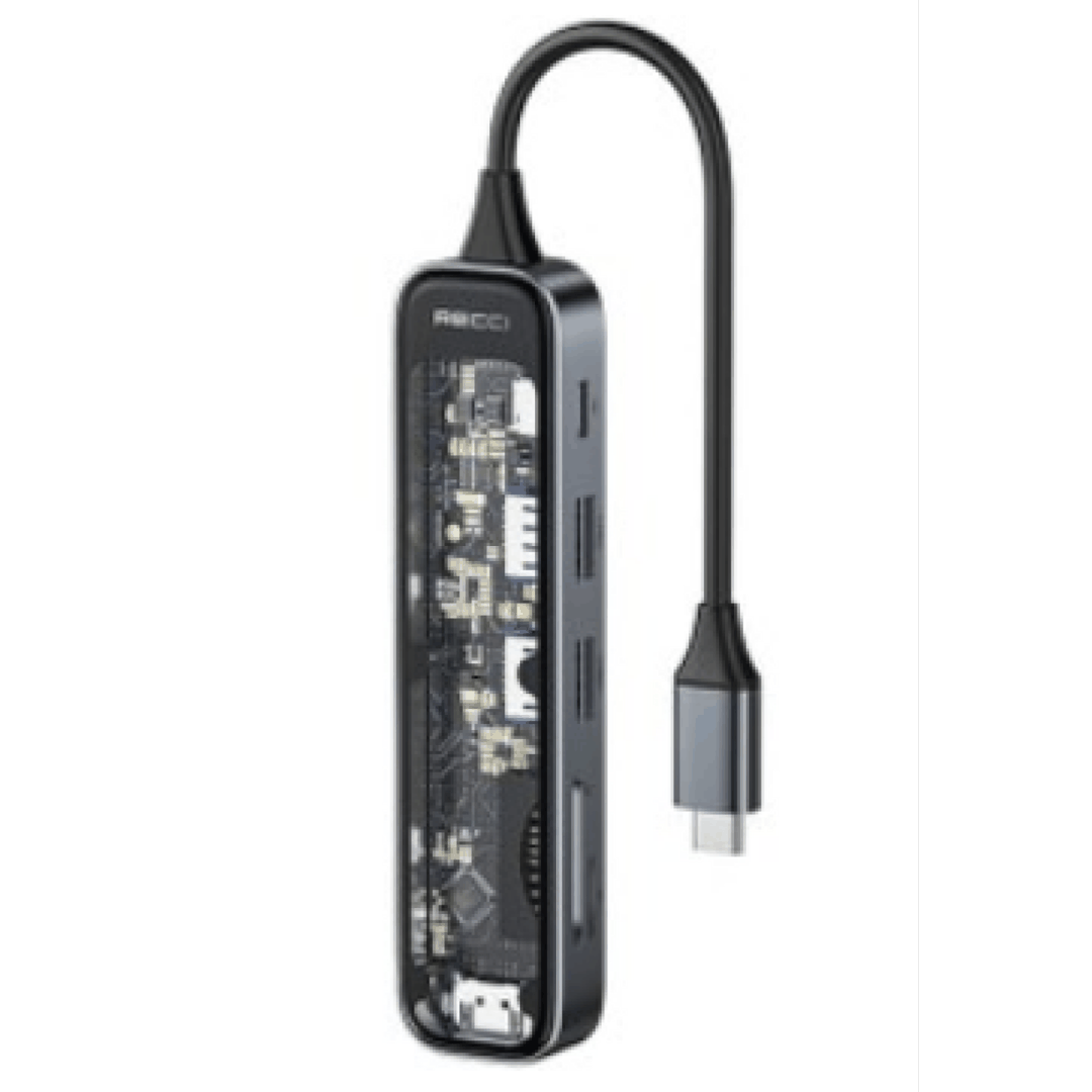 USB Hub Recci RH21 6in1 — Telefonlar və qadjetlər, Bakı (3)