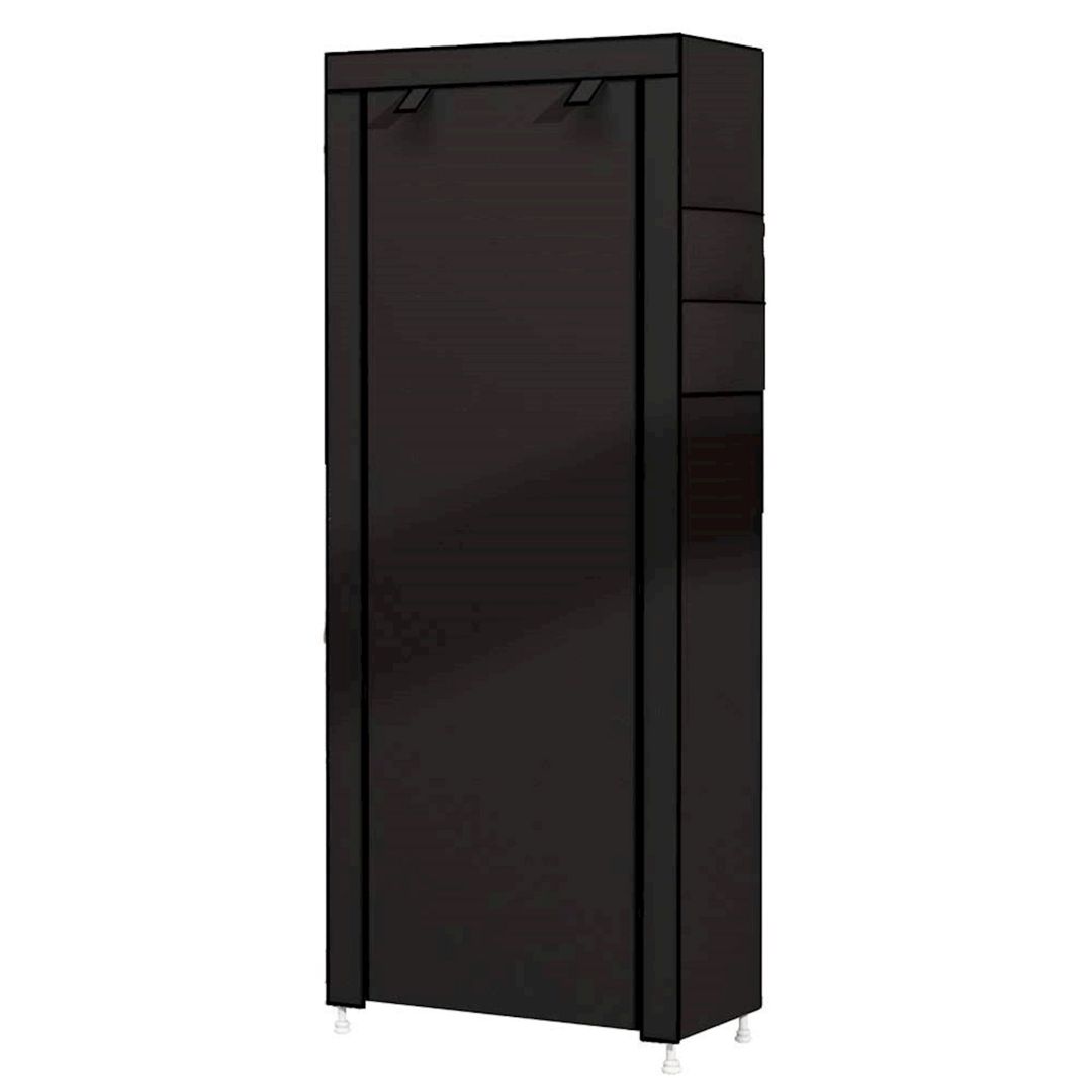 Portativ şkaf YSM-1190 Black, döşəməüstü, 60x30x160 sm, paslanmayan polad/parça, qara — Şkaflar, Bakı (2)