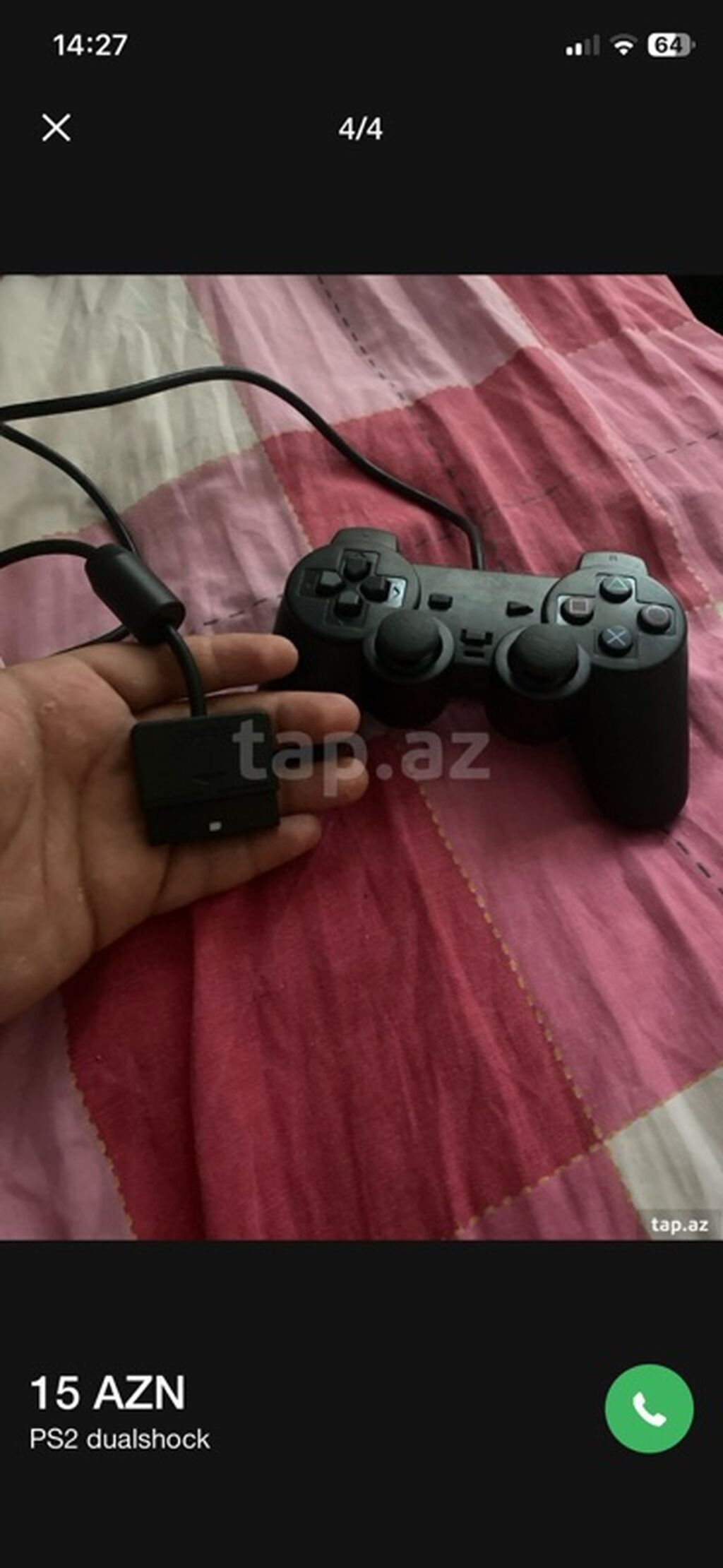 PS2 DualShock pultu PlayStation 2 üçün simli DualShock oyun pultu — Aksesuarlar, Digah