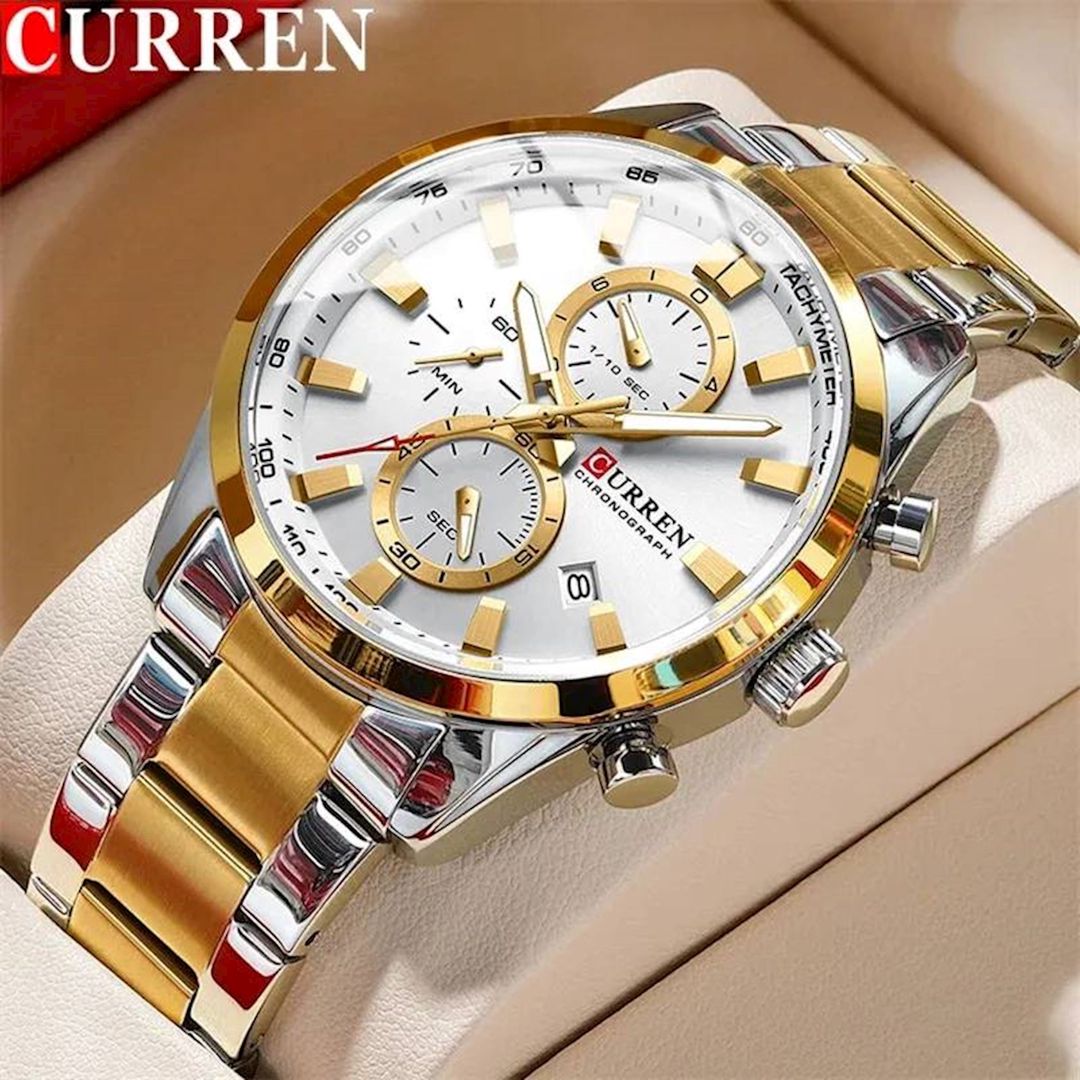 Qol saatı Curren C8445 Silver/Gold/White — Mallar, Bakı (3)