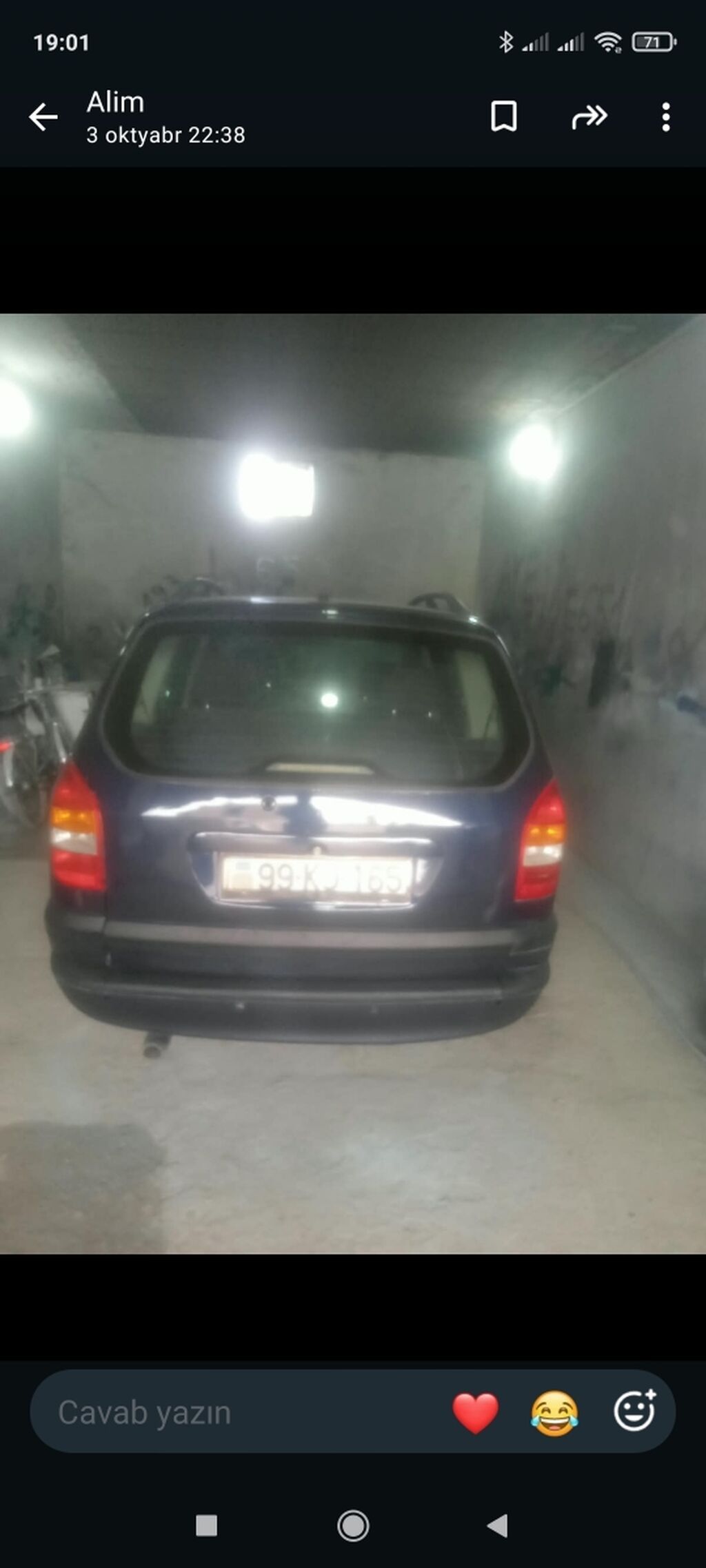 Opel Zafira – 1999, qara rəng, miniven/geniş salon Xüsusiyyətlər 99-KJ-165 — Avtomobillər, Digah (9)