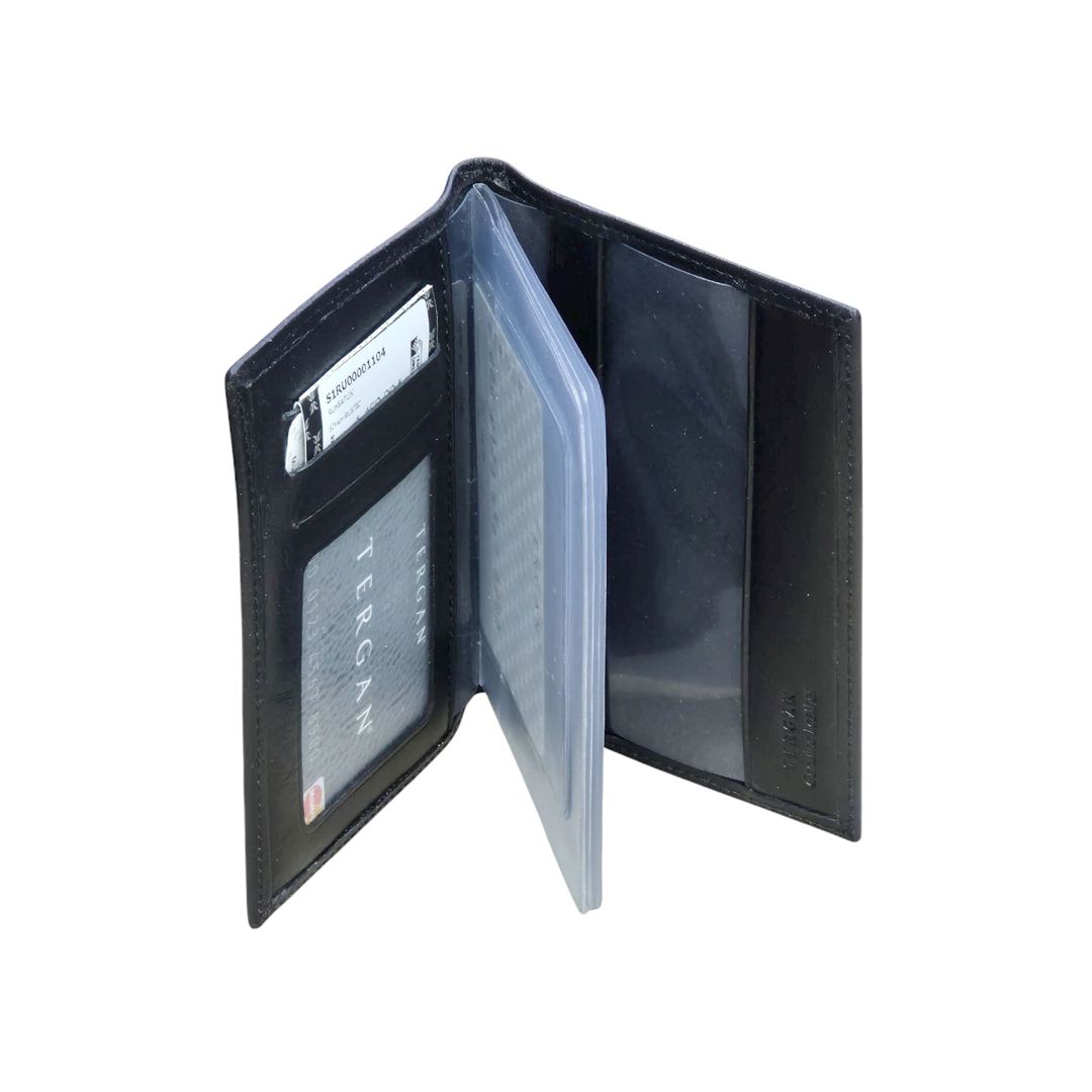 Dəri vizit kart qabı dəri Tergan_1104_Black — Mallar, Bakı (2)