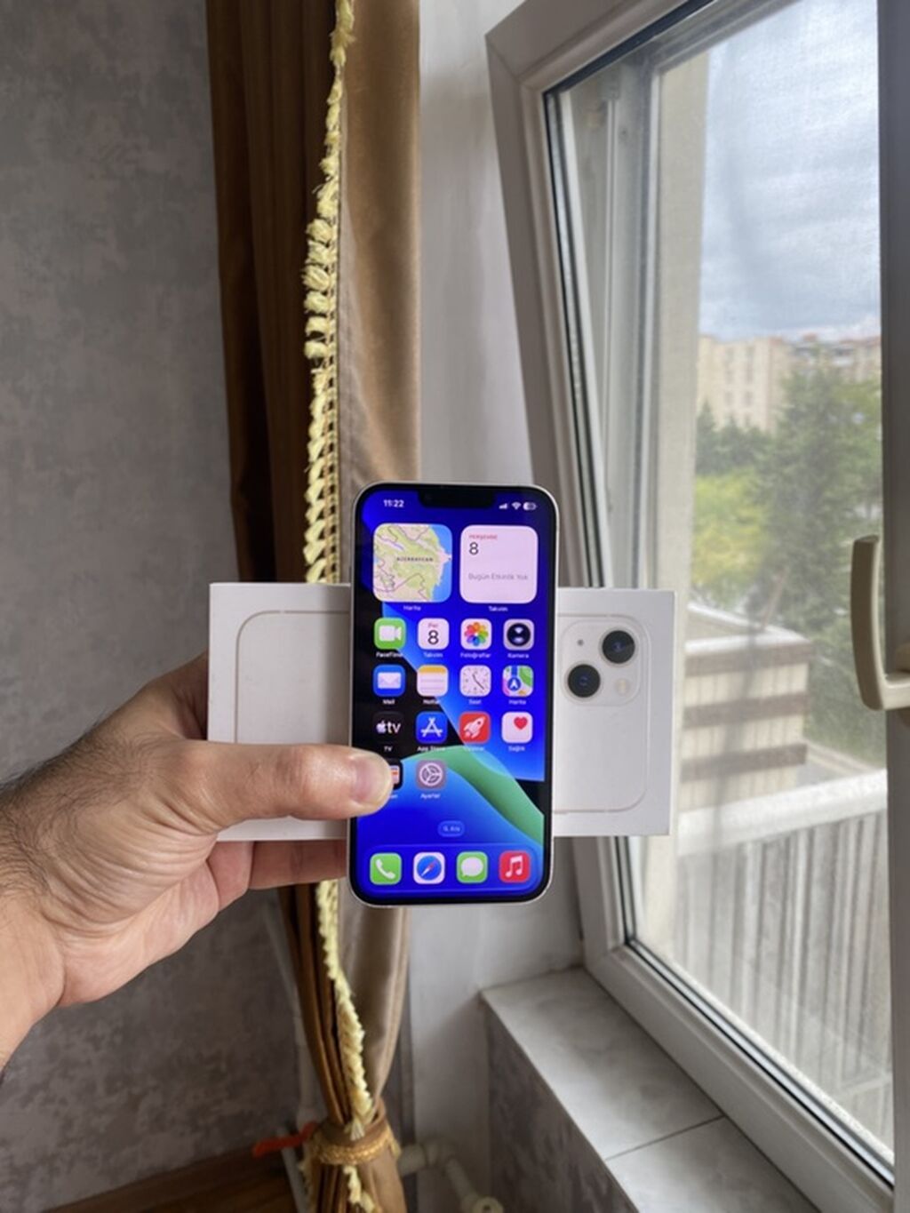 IPhone 13, 128 GB, Ağ, Face ID — Apple iPhone, Bakı (2)