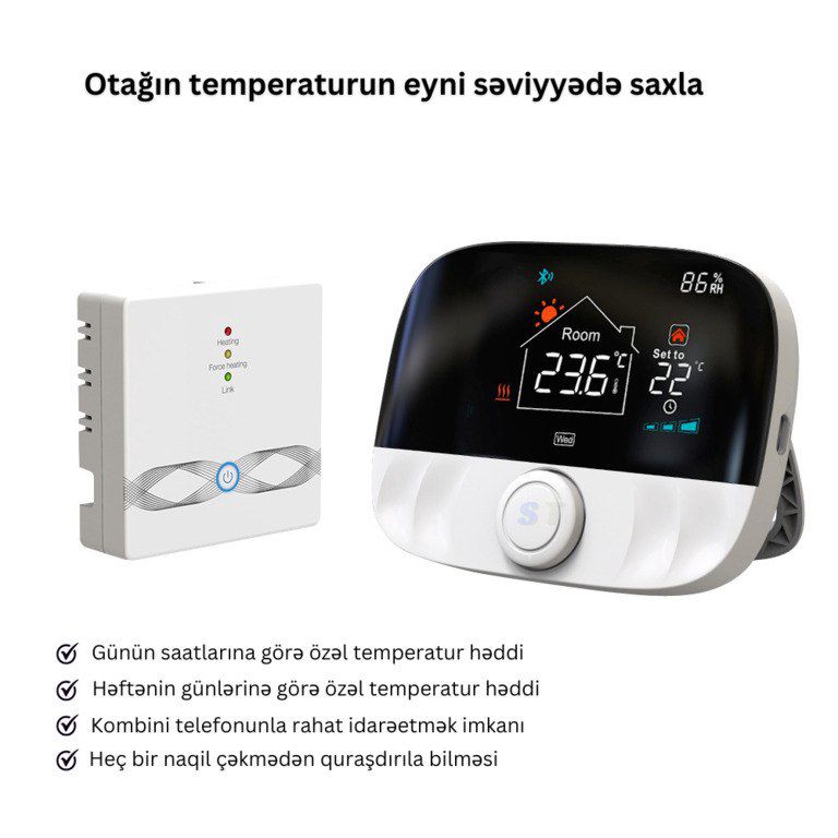 Ağıllı WiFi kombi termostatı — Ağıllı ev və təhlükəsizlik, Bakı (6)