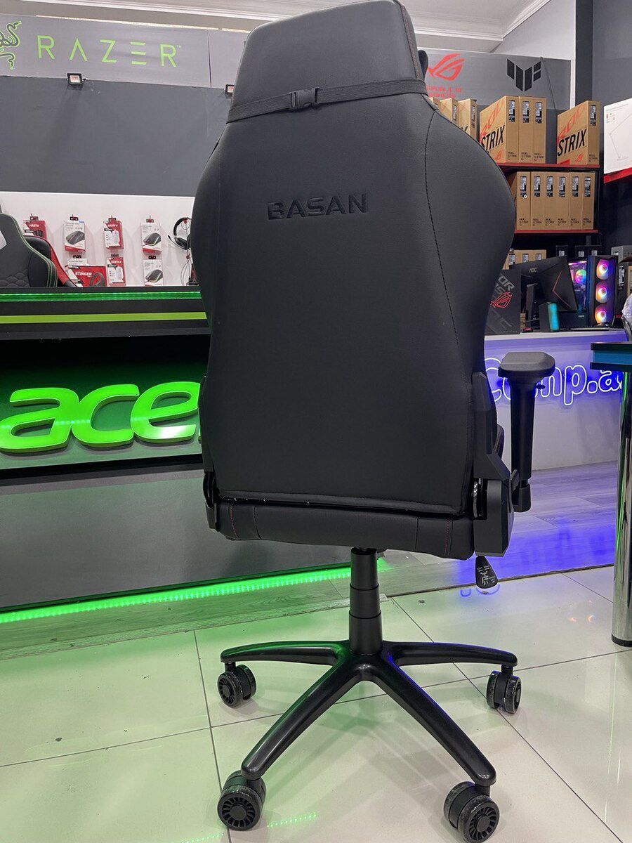 2E Gaming Chair Basan Black/Red Gen II — Mebel, Bakı (7)