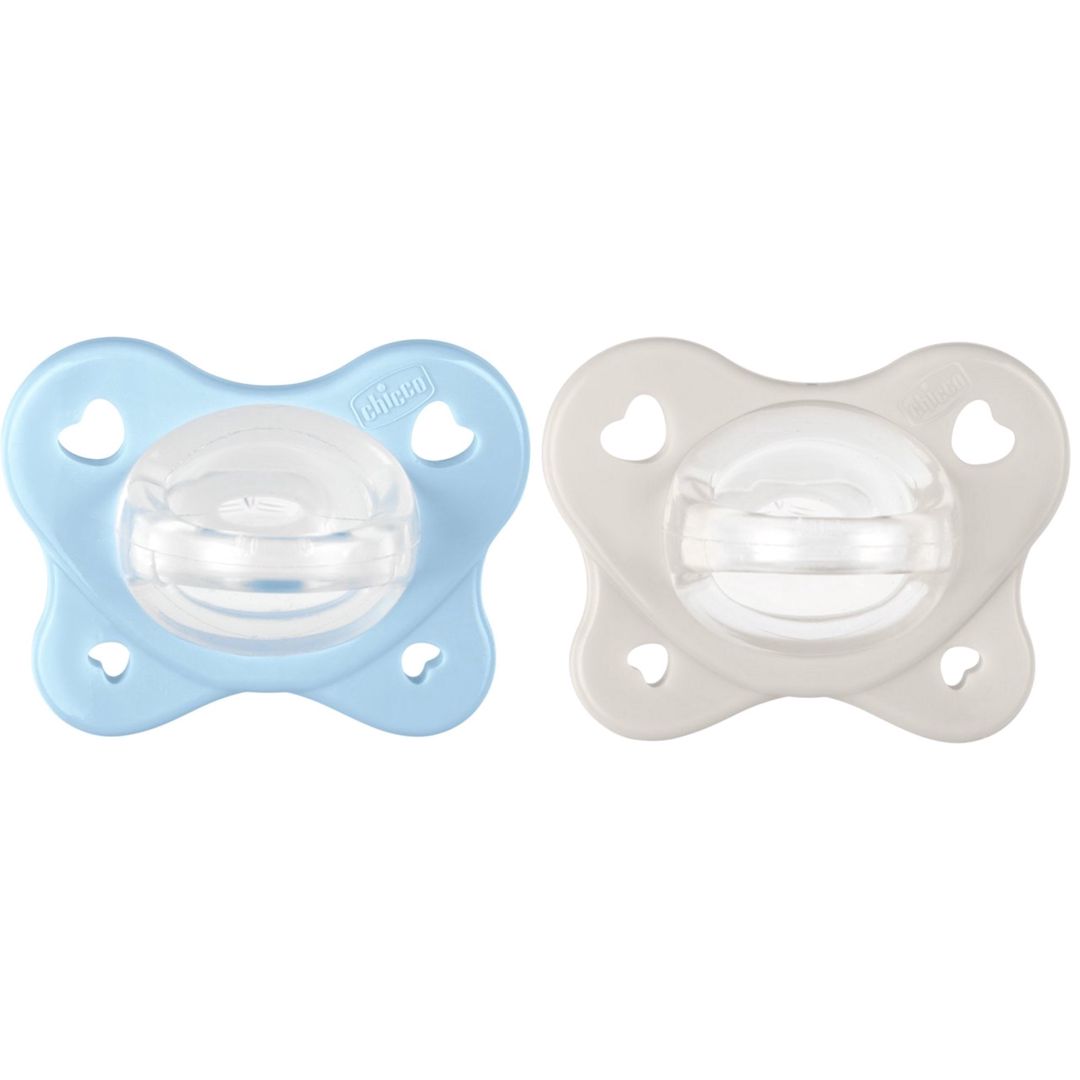 Əmzik dəsti Chicco Physioforma, 2-6 ay, silikon, mavi/bej, 2 əd — Mallar, Bakı