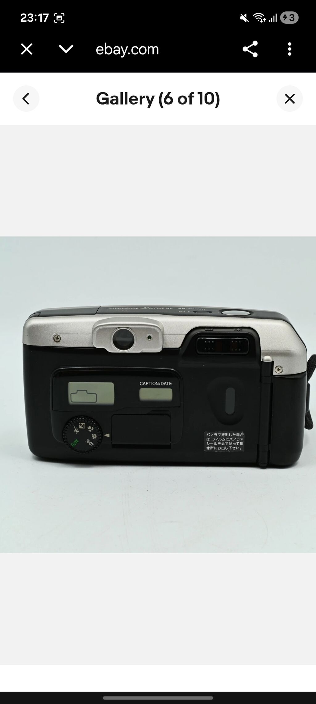 Canon Autoboy Luna XL (Panorama AiAF) 35mm plyonka fotoaparatı — Fotoaparat, Bakı (6)
