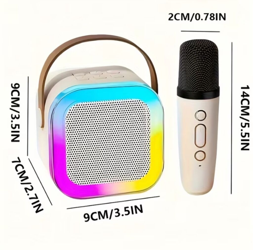 Kompakt və portativ karaoke dəsti: Bluetooth dinamik + 2 ədəd simsiz — Karaoke, Bakı (3)