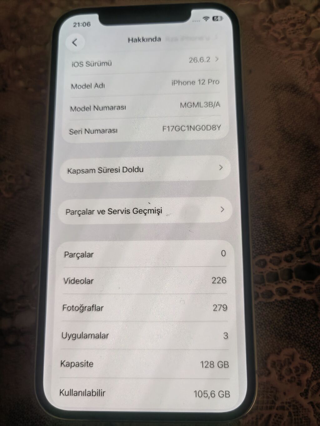 128 GB, Gümüşü, Face ID — Apple iPhone, Siyəzən (10)