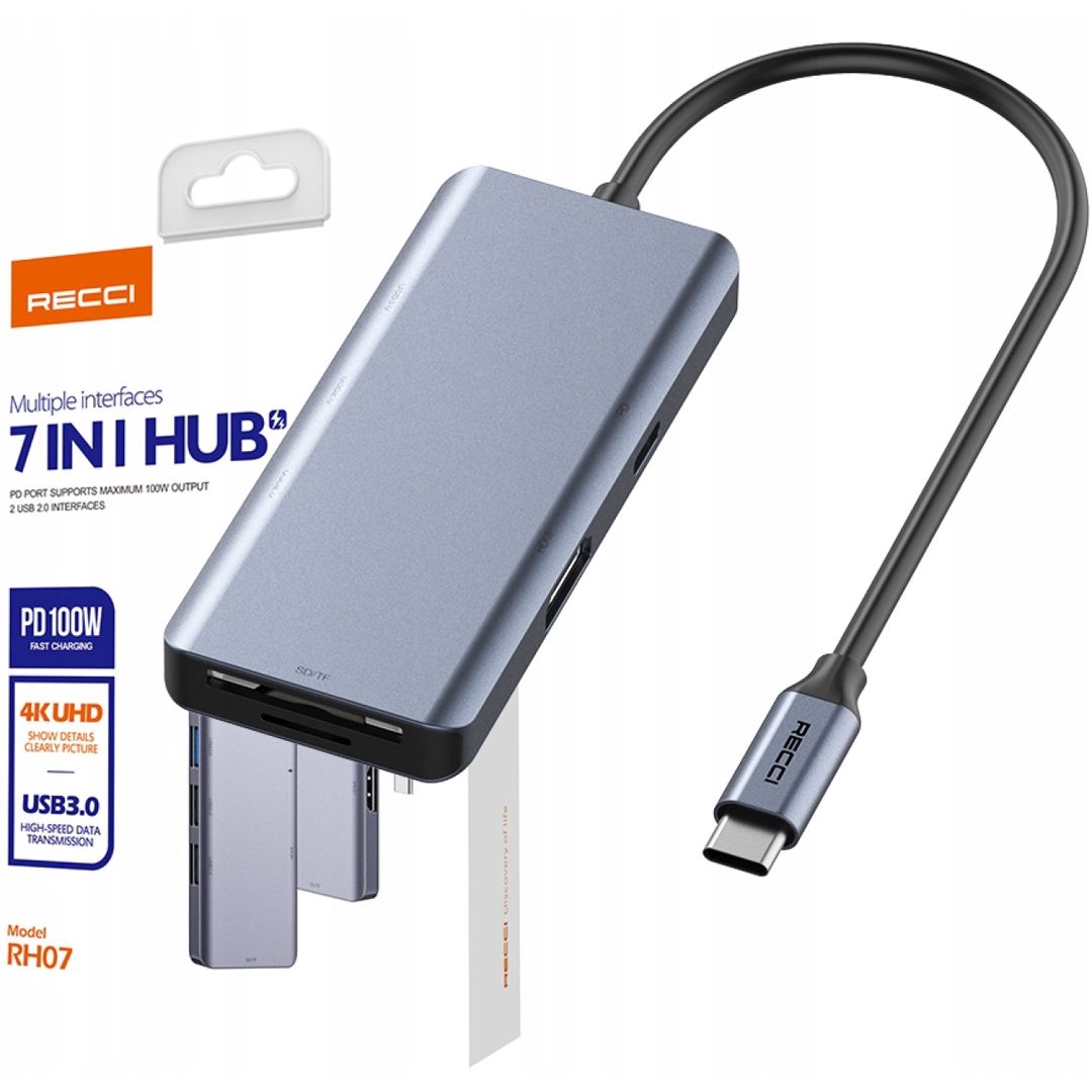 USB hub Recci RH07 — Telefonlar və qadjetlər, Bakı (3)
