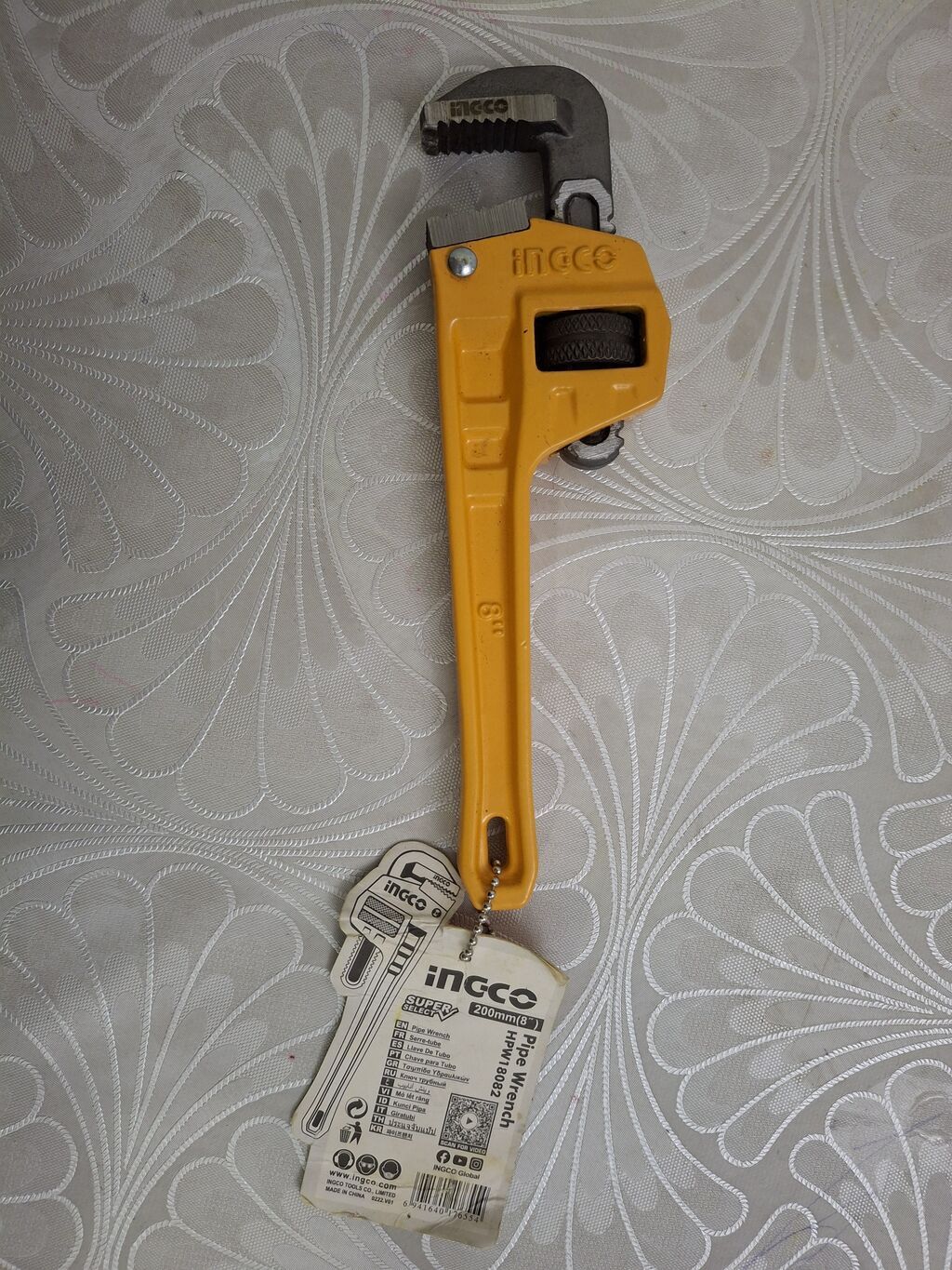 Ingco HPW0802 boru açarı - Ölçü: 200 mm (8") - Maks. sıxlama — Açarlar, Sumqayıt (3)