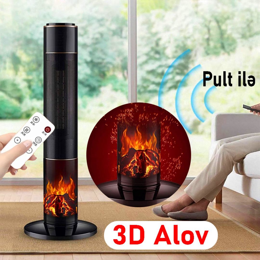 Sütun tipli Kalorifer "Black 3D Premium" — Ev texnikası, Bakı (6)