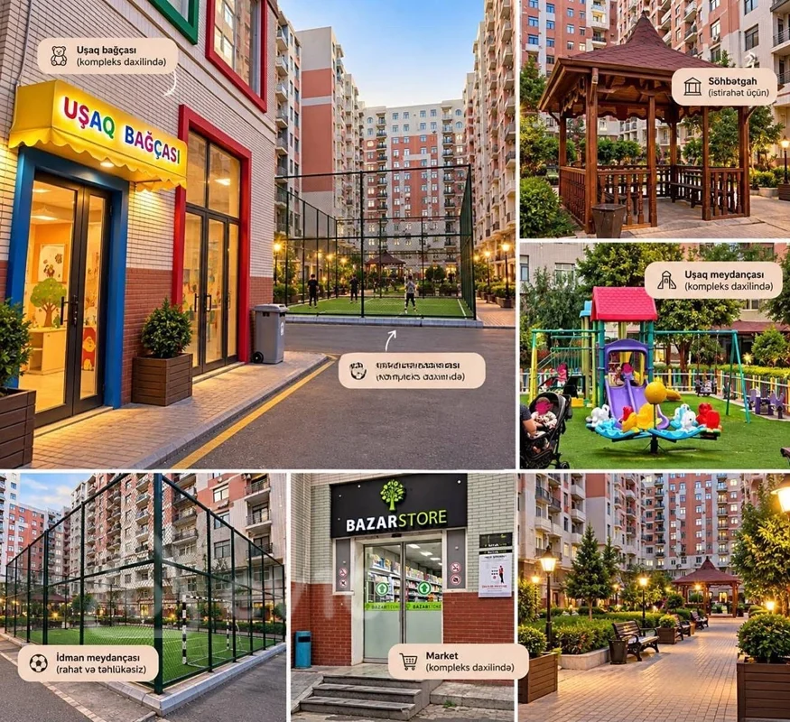 2 otaqlı mənzil, 50 m², Salamzadə küç — kirayə — Mənzil, Bakı (9)