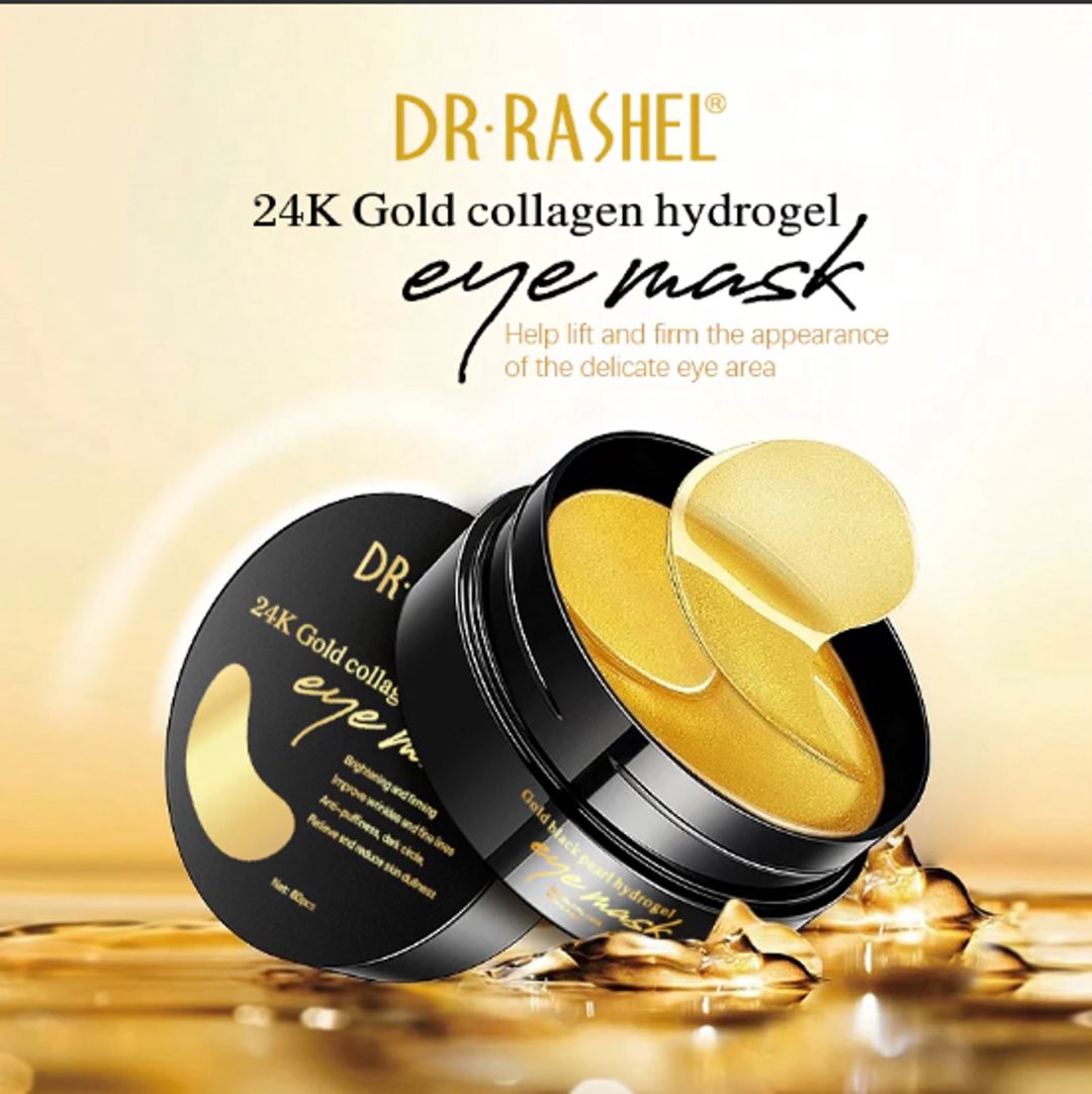 Hidrogel paç göz ətrafı dərisi üçün Dr.Rashel 24k Gold Collagen Hydrogel Eye Mask 60 əd — Mallar, Bakı