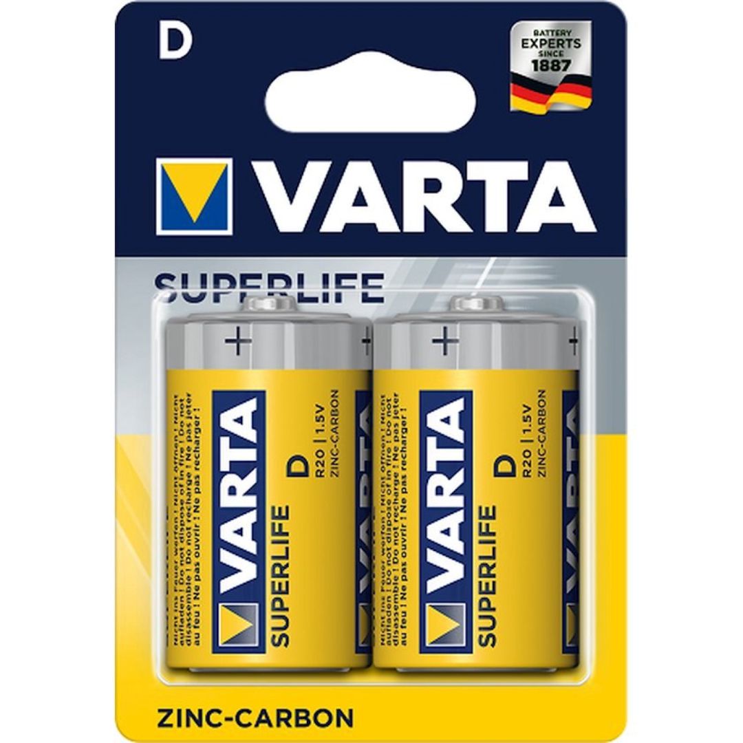Batareya Varta Superlife D BLI, 2 ədəd — Batareyalar və şarj cihazları, Bakı