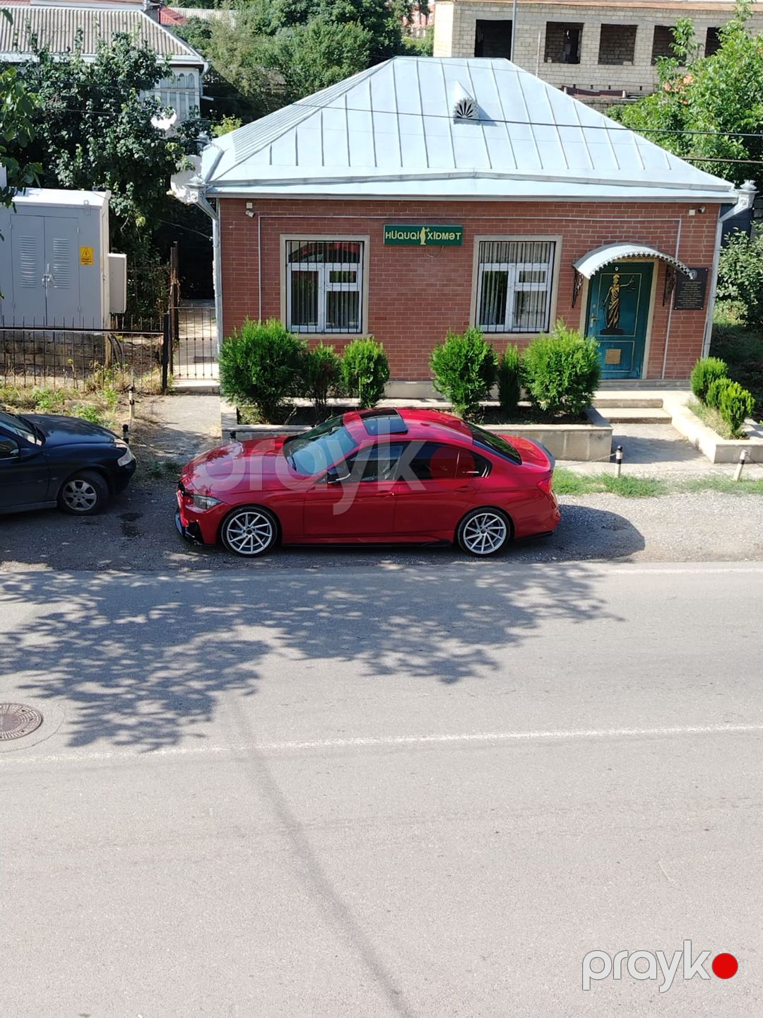 BMW 3 Seriyası F30 Qırmızı Sedan 99-NP-328 — Avtomobillər, Bakı (3)