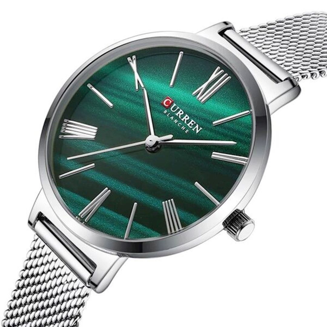Qol saatı Curren CR 9076 Silver/Green — Mallar, Bakı (2)