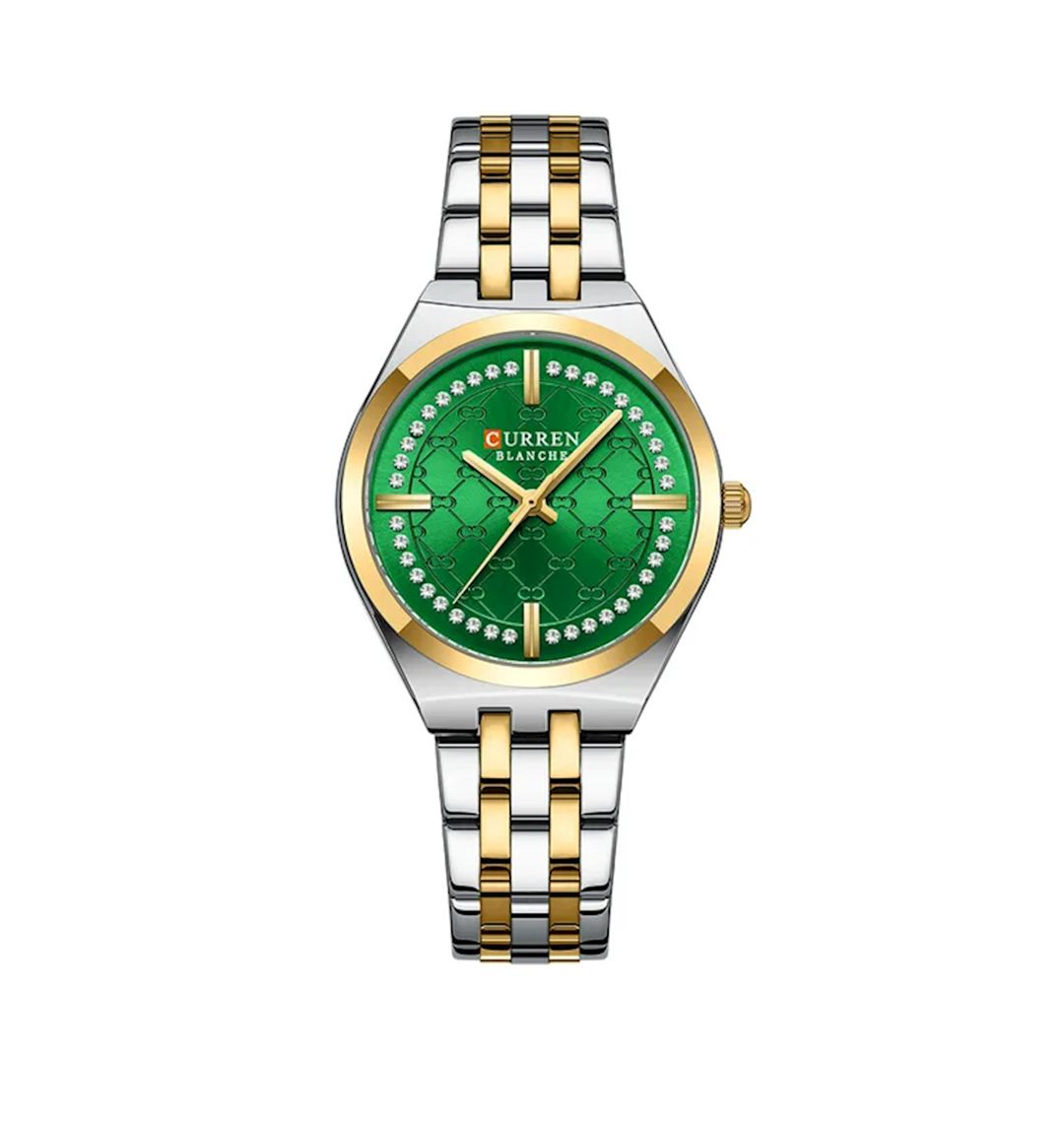 Qol saatı Curren 9096 Silver/Gold/Green — Mallar, Bakı
