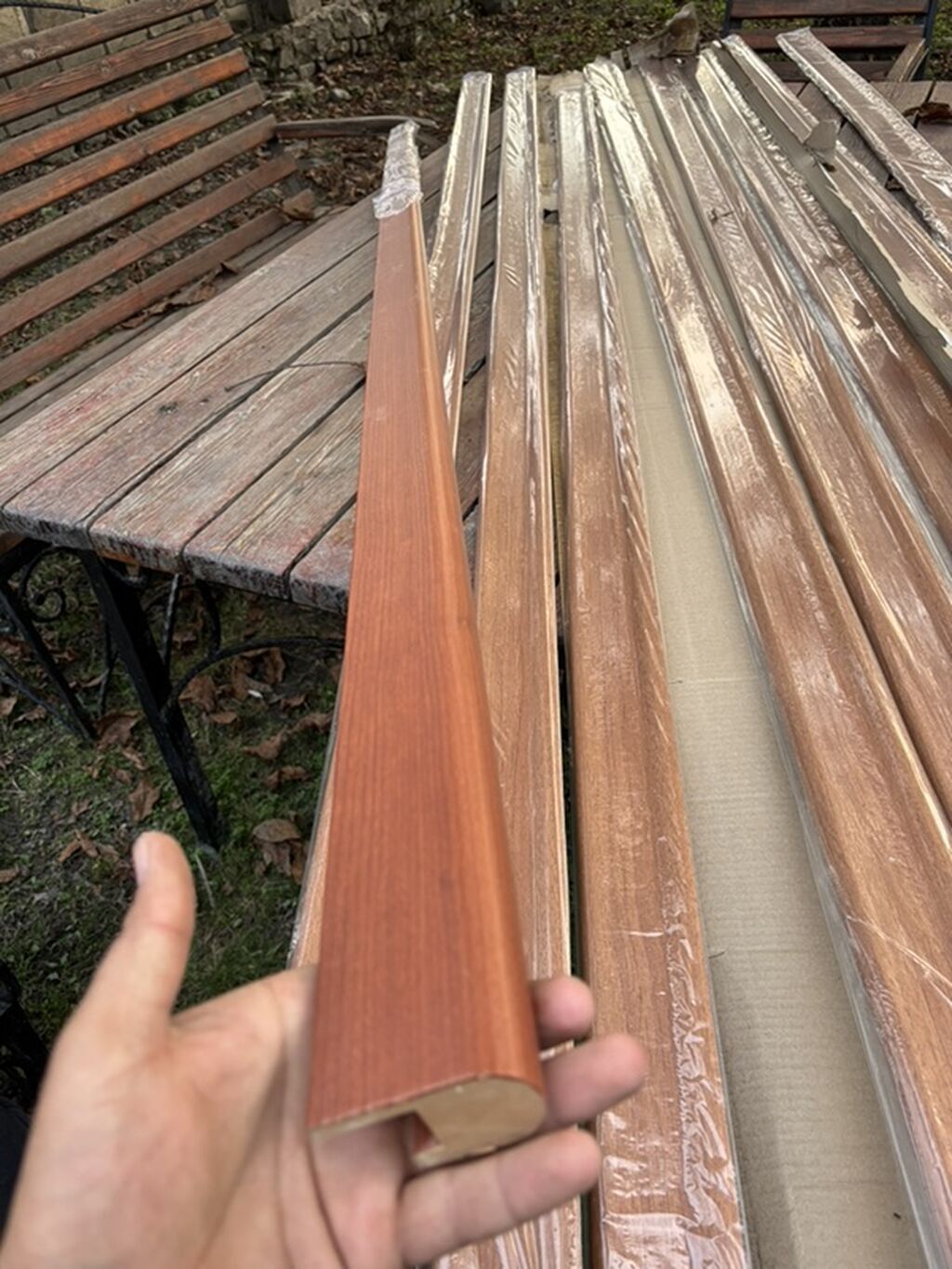 MDF taxta rəngli plintus/profil zolaqları - Material: MDF əsaslı — Döşəmə örtükləri, Qəbələ (3)