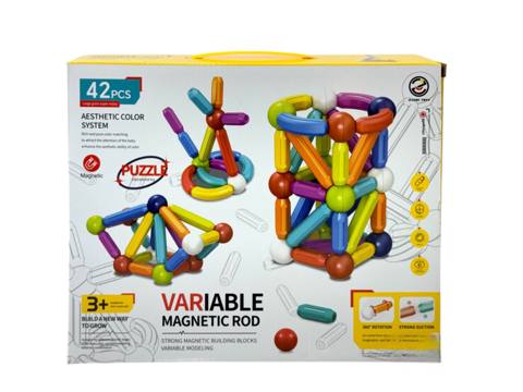 Maqnit konstruktor Jiazhi Toys Variable Magnetic Rod, 42 əşya, 3+ yaş — Bakı