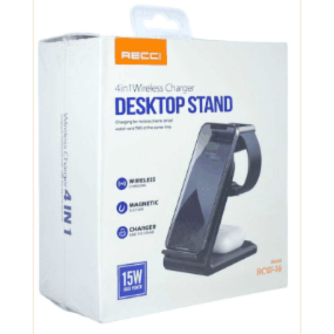 Simsiz şarj cihazı Recci RCW-16 4in1 — Telefonlar və qadjetlər, Bakı (3)