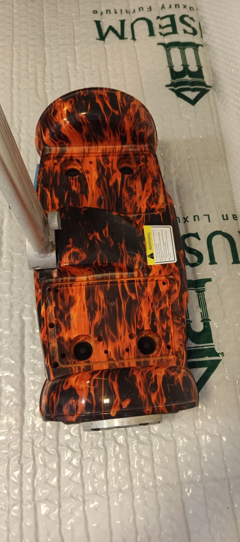 Elektrikli hoverboard (özünü-tarazlayan skuter) – alov naxışlı gövdə — Hiroskopler, Bakı (6)